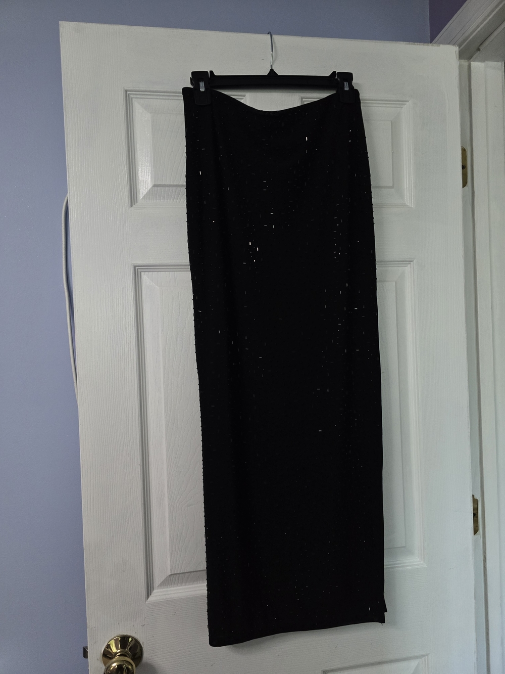 NWT Windsor Black Beaded Corset Top & Midi Skirt 2-Piece Set
